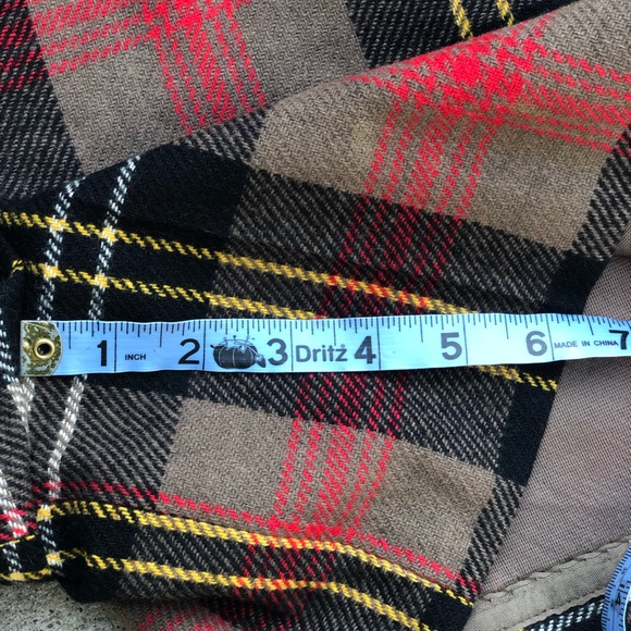 Vintage 60’s wool plaid shorts Bobbie Brooks mod twiggy college prep - Picture 6 of 6